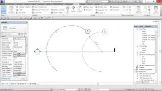 Arc grid visibility in revit