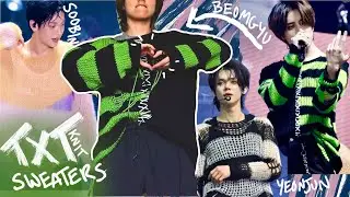 Knitting TXT’s Concert Sweaters ✨ Yeonjun, Soobin, Beomgyu ✨🍄 (as a beginner)
