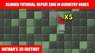 Blender Tutorial: Repeat Zone In Geometry Nodes | Nathan's 3D Factory