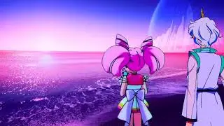 30th Century Sunset for Helios and Chibi Moon