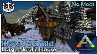 How To Build Large Nordic House | ARK: Building w/ Fizz (No MODS)