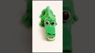 Making Crocodile with Modelling Clay #shorts