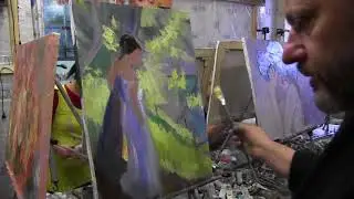Мастер класс Игоря Сахарова в Москве, уроки для начинающих, масляная живопись