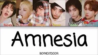 BOYNEXTDOOR - Amnesia (Color Coded Han|Rom|Eng Lyrics)