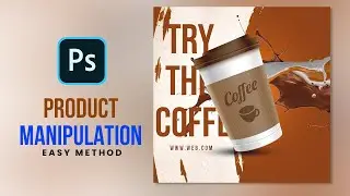 product manipulation photoshop | coffee poster design