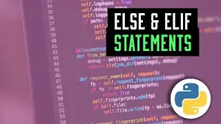 Else & Elif Statements | Python Tutorial For Beginners