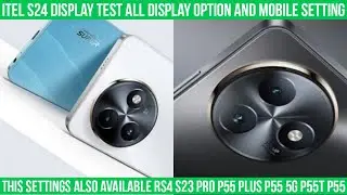 itel s24 display test lock screen setting 90hz show internet speed rs4