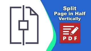 How to split a page in half vertically in PDF XChange Editor