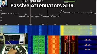 RF Cascaded Attenuators 49 dB using GQRX and HackRF
