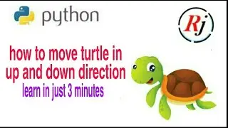 python turtle graphics|how to move up and down turrle| right()|left()|python programming  in hindi