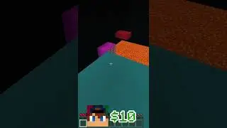 $1 VS $100 Jump #minecraftbedrock  #shorts