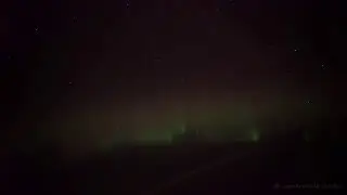 Sternschnuppe und Polarlicht - Echtzeit aus dem Flugzeug