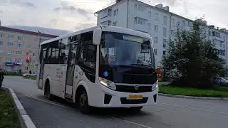 Автобус Паз Вектор Некст маршрут номер 100 остановка Пролетарская Карпинск-Краснотуринск