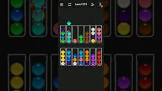 Ball Sort Color Water Puzzle Solution Level 579
