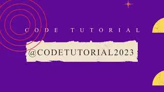 code tutorial introduction