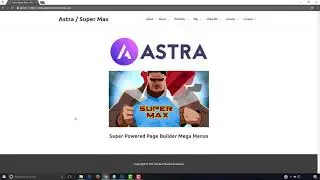 Astra Theme Super Max Mega Menus