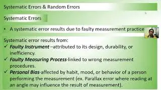 Measurement: Errors and Propagation of Errors