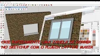 Crie rapidamente uma janela de correr no SketchUp com o plugin Lattice Maker