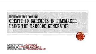 How to create a 1D Barcode in 