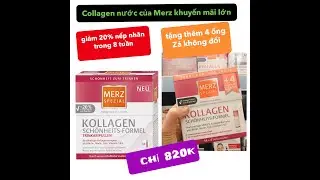 Collagen Merz dạng nước uống của Đức