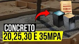 COMO FAZER CONCRETO 20, 25, 30 E 35 MPA (TRAÇO E DOSAGENS)