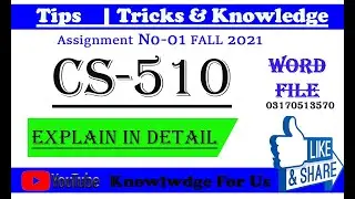 CS510 assignment 1 Fall 2021 Solution || cs510 assignment 1 solution 2021