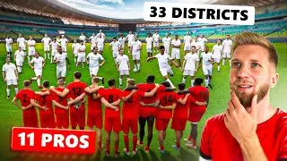 11 pros vs 33 joueurs de district, QUI GAGNE ??