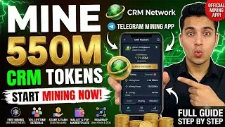 Free  Cashout on CRM Network Airdrop..Is LIVE... Per Token is 0.5 USDT../ Full Guide on how to start