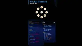 social button by using CSS code for beginners #button #shorts #csscode #coding