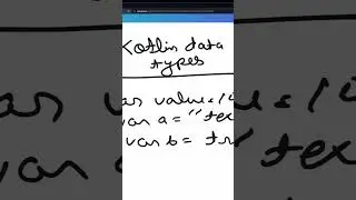 Data Types in Kotlin Programming Language