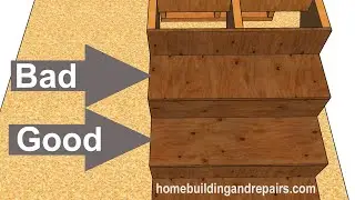 Suggestions For Fixing Plywood or O.S.B Stair Treads Installed Incorrectly - Repair Examples