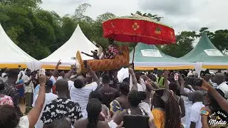 How a chief is enstooled in (Ghana) part 1