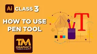 Master the Pen Tool | Pen Tool Beginers | Illustrator Tutorials | 3rd Class  #TM Graphics #GFX