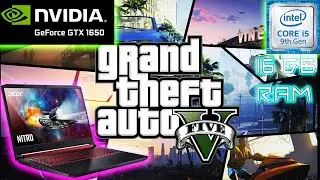 GTA 5 GAME TEST GTX 1650 16GB RAM 500GB SSD ACER NITRO 5