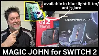Best Nintendo Switch 2 Screen Protector? 🎮🛡️ Magic John screen protector Install 🎩- it's so easy🫰