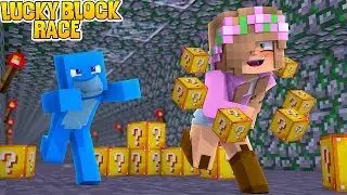 BOYFRIEND VS GIRLFRIEND LUCKY BLOCK RACE | Minecraft Little Kelly Plays