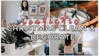 *NEW* CHRISTMAS CLEAN & DECORATE WITH ME 2020 | REALISTIC CHRISTMAS DECORATING IDEAS | Justine Marie