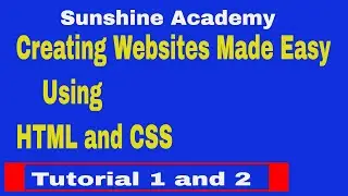 Create Website With HTML & Css  Tutorial  1 & 2