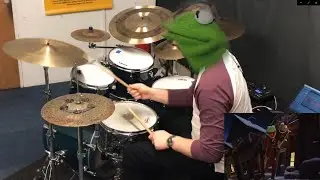 Playing drums with Kermit and Tiny Tim - The Muppets Christmas Carol