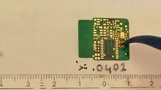 Apply micro dots for 0402 with the Spoty solder paste dispenser