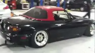 Slammed Miata Rolling