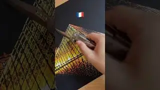 🇫🇷Louvre Scratch Reveal: What’s Hidden?🌈 #france #painting #art