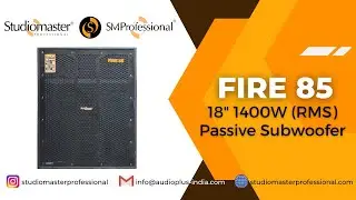 Fire 85 - High Power 18” 2800W (Peak) / 1400W (#RMS) Passive #Subwoofer by #StudiomasterProfessional