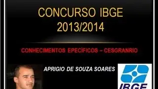CONCURSO DO IBGE - CONHECIMENTOS ESPECÍFICOS - 1