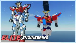 [Roblox Elite Engineering] Building Try Burning Gundam, come chat while I build!