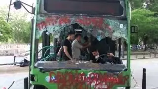 Taksim Gezi Parkı'nda Piston aşağı indi #DirenGeziParkı