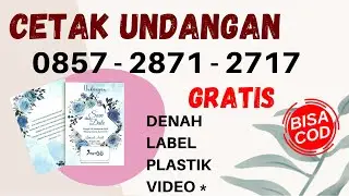 0857-2871-2717 CETAK UNDANGAN PERNIKAHAN SEDERHANA SUMPIUH BANYUMAS