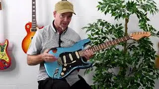 Vintage ICON V6 ~ Distressed Gun Hill Blue over Tobacco Sunburst