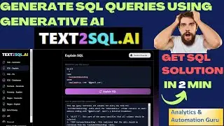 12-SQL Query Generate Using AI | SQL Query Solution Using AI