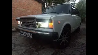 Реснички на фары ваз 2107! Новые ветровики ваз 2107))) Черные стойки